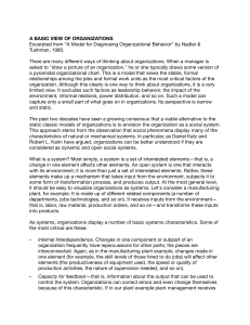A Basic View of Organizations: Systems Theory in Management