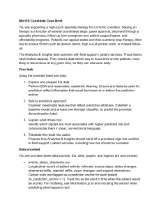 Data Science Case Study: Predicting Patient Therapy Discontinuation