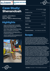 Shenandoah Case Study: Subsea Chain Cutting & Retention