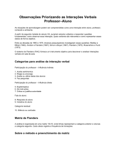 Guia FIAC: An&aacute;lise de Intera&ccedil;&otilde;es Verbais Professor-Aluno
