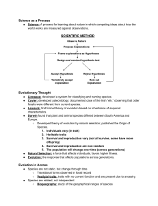 Biology: Evolution, Genetics, and Cell Division