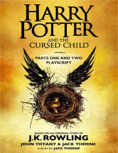 Harry Potter and the Cursed Child Play Script Parts One Two