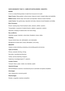 IGCSE Geography Year 10 Notes: Rivers & Industry