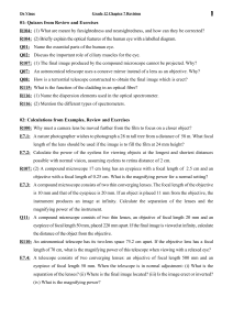 Grade 12 Physics Revision: Optics Chapter 7