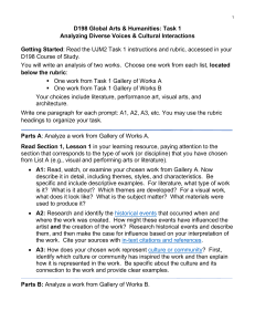 WGU D198 Task 1: Analyzing Diverse Voices & Cultural Interactions