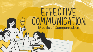 Effective Communication Models: Aristotle, Linear, Interactive, Transactional