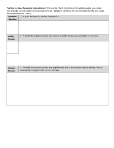 Test Corrections Template Instructions