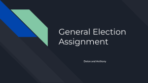 General Election Assignment: Propositions, Bonds, Electoral Officials