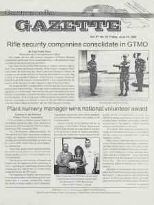 Guantanamo Bay Gazette June 23, 2000: Military & Community News
