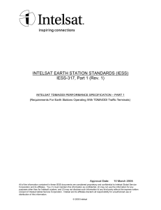 Intelsat IESS-317 Part 1: TDMA/DDI Performance Spec