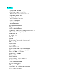 Book List: Self-Help, Psychology, & Business Titles