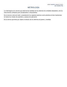 Metrolog&iacute;a: Definici&oacute;n y Conceptos Fundamentales