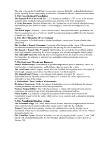 U.S. Government Structure: Constitution, Branches, & Elections