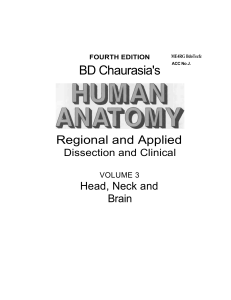BD Chaurasia's Human Anatomy Vol 3: Head, Neck, Brain