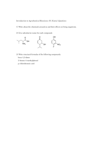 Introduction to Agrochemical Bioscience Questions