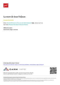 La mort de Jean Valjean par Jacques Seebacher