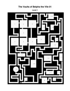 The Vaults of Belpha the Vile 01 Level 1 Dungeon Map