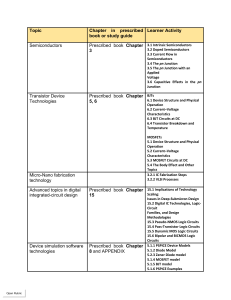 Microelectronics Course Syllabus