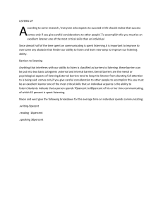 The Importance of Listening Skills