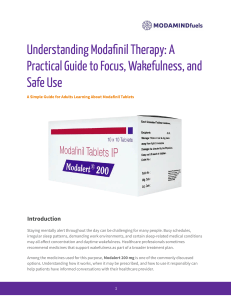 Modafinil Therapy Guide: Focus, Wakefulness, Safe Use