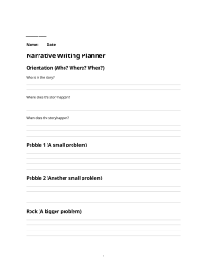 Narrative Writing Planner: Story Structure Worksheet