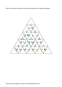Soluci&oacute;n del Puzzle: Emparejamiento Triangular de Colores y Palabras