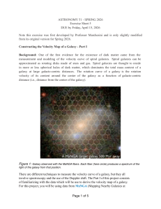Astronomy 51 Exercise: Galaxy Velocity Map Part I