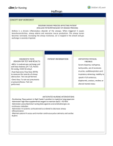 Asthma Concept Map Worksheet for Nursing Students