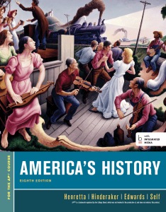 America's History 8th Edition AP U.S. History Textbook