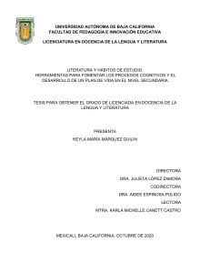 Literatura y h&aacute;bitos de estudio: Fomentar procesos cognitivos en secundaria