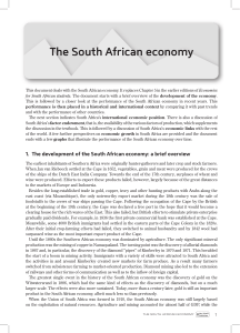 The South African Economy: Development and Performance