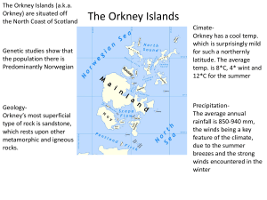 Orkney Islands: Geography, Geology, Climate