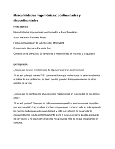 Masculinidades hegem&oacute;nicas: continuidades y discontinuidades