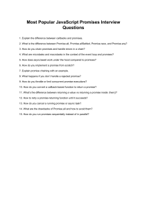 JavaScript Promises Interview Questions