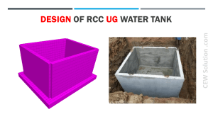 RCC UG Water Tank Design