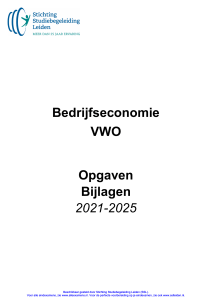 Bedrijfseconomie VWO Examens 2021-2025