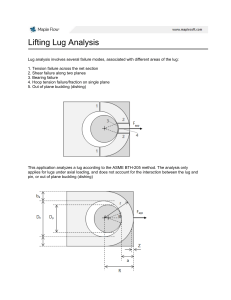 Lifting Lug Analysis Guide