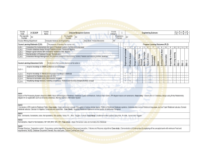 Database Management Systems Course Syllabus 21CSC205P