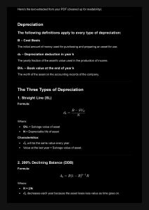Depreciation Methods: SL, DDB, MACRS Explained