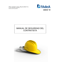 Manual de Seguridad del Contratista FAdeA 2017