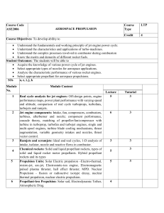 Aerospace Propulsion Course Syllabus ASE2006