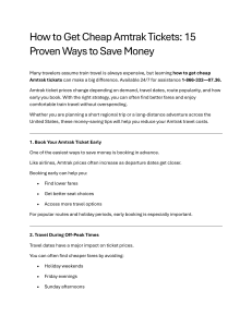 How to Get Cheap Amtrak Tickets: 15 Ways to Save