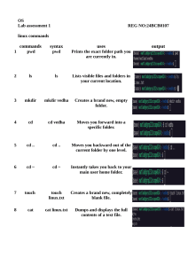 OS Lab Assessment 1: Linux Commands Guide