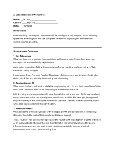 AI Video Reflection Worksheet: Key Concepts & Applications
