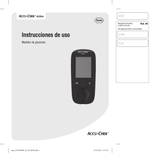 Instrucciones de uso Medidor de glucemia Accu-Chek Active