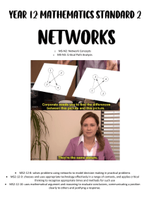 Year 12 Maths Standard 2: Networks Study Guide