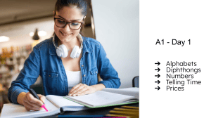 A1 Deutschkurs Tag 1: Alphabet, Diphthonge, Zahlen, Uhrzeit, Preise