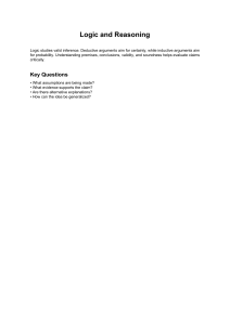 Logic and Reasoning: Critical Thinking Guide