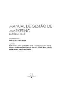 Manual de Gest&atilde;o de Marketing: Da Teoria &agrave; A&ccedil;&atilde;o