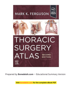Thoracic Surgery Atlas 2nd Edition: Operative Techniques Guide
